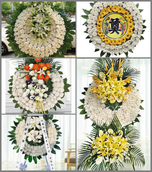 山东济宁嘉祥县嘉祥街道邱庄村花圈速递